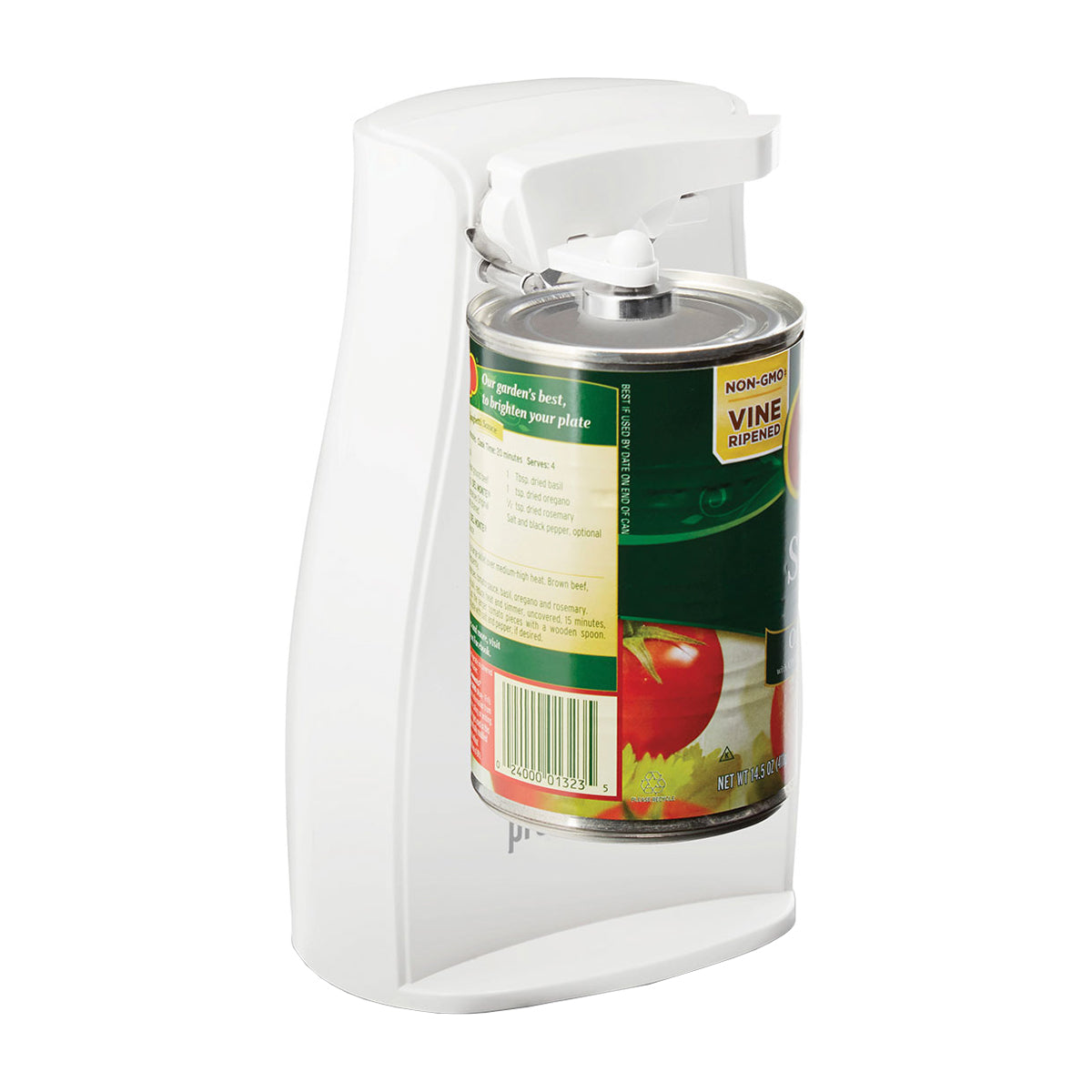 Proctor Silex Abrelatas Eléctrico | Apagado Automático | Almacenamiento de Cable | Blanco