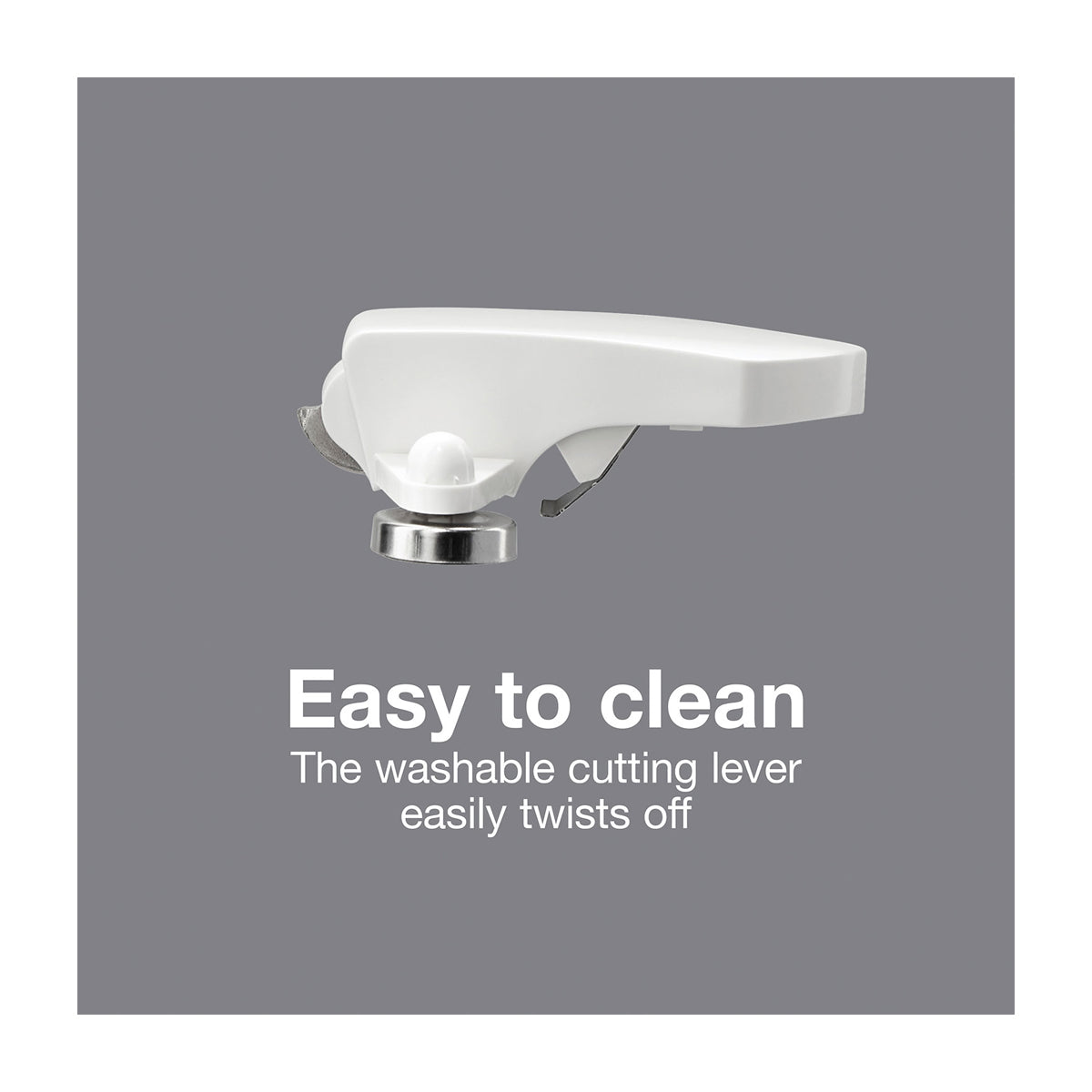 Proctor Silex Abrelatas Eléctrico | Apagado Automático | Almacenamiento de Cable | Blanco