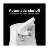 Proctor Silex Abrelatas Eléctrico | Apagado Automático | Almacenamiento de Cable | Blanco