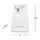 Proctor Silex Abrelatas Eléctrico | Apagado Automático | Almacenamiento de Cable | Blanco