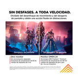 HP OMEN Monitor Gaming IPS Full HD HDR de 24" | AMD FreeSync Premium |  Adaptive-Sync | 165Hz | 1ms