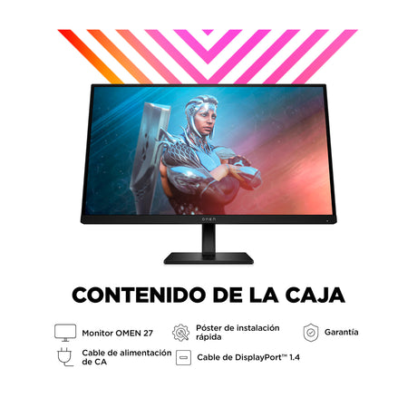 HP OMEN Monitor Gaming IPS Full HD HDR de 27" | AMD FreeSync Premium |  Adaptive-Sync | 165Hz | 1ms