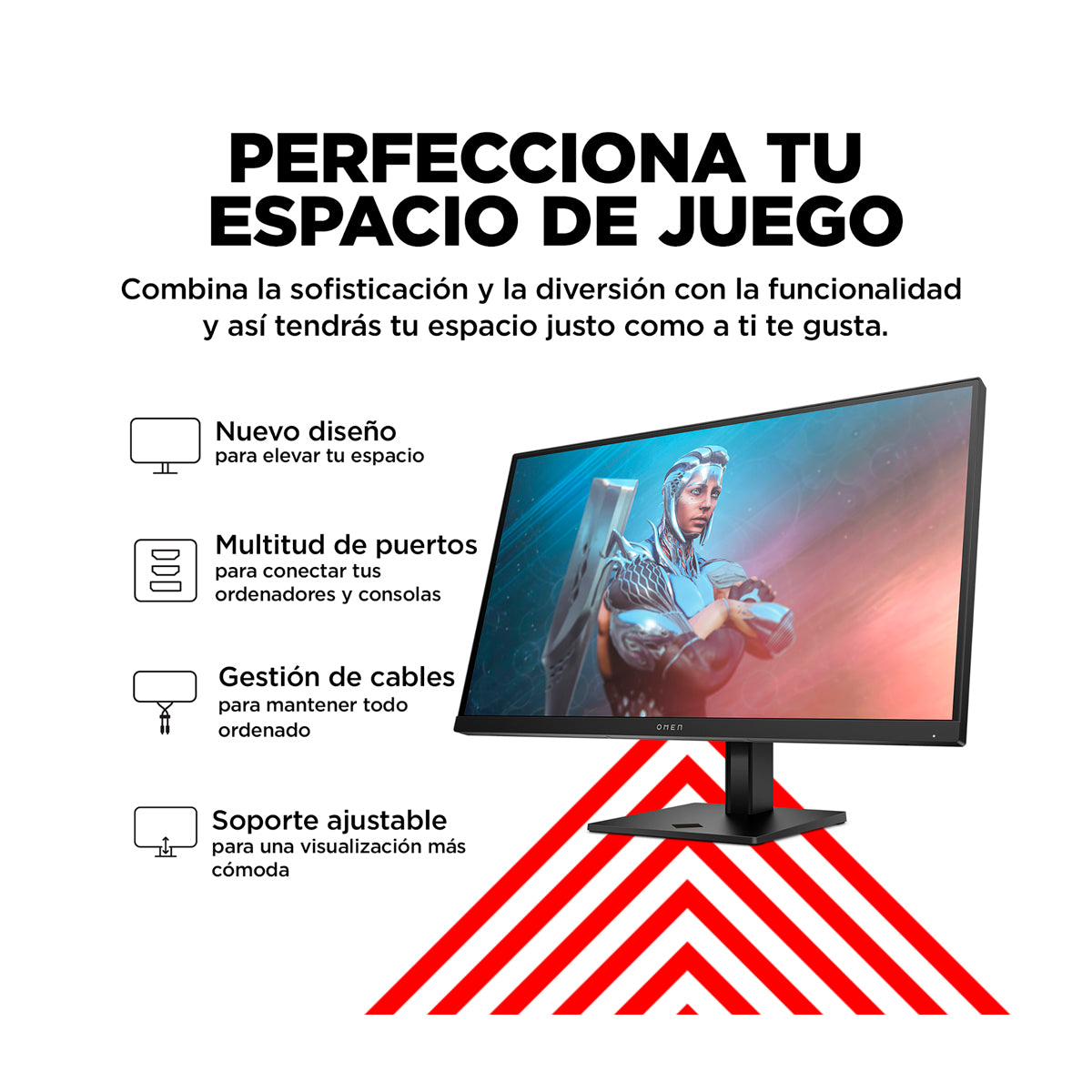 HP OMEN Monitor Gaming IPS Full HD HDR de 27" | AMD FreeSync Premium |  Adaptive-Sync | 165Hz | 1ms