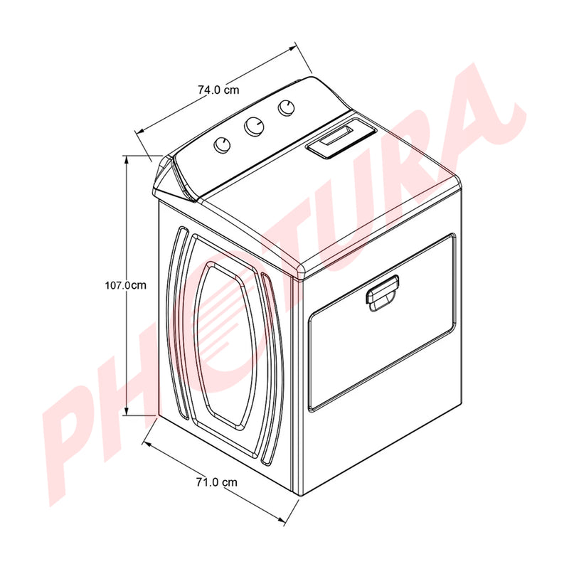 Whirlpool Secadora Eléctrica de Carga Frontal | Auto Dry | 13 Ciclos | Antiarrugas | 18kg