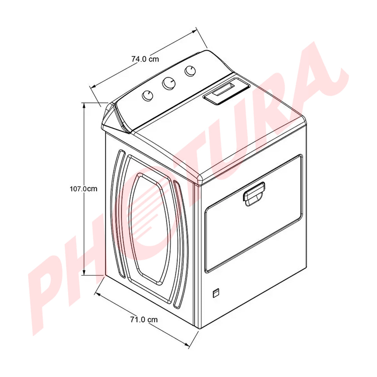Whirlpool Secadora a Gas de Carga Frontal | Auto Dry | 13 Ciclos | Antiarrugas | 18kg