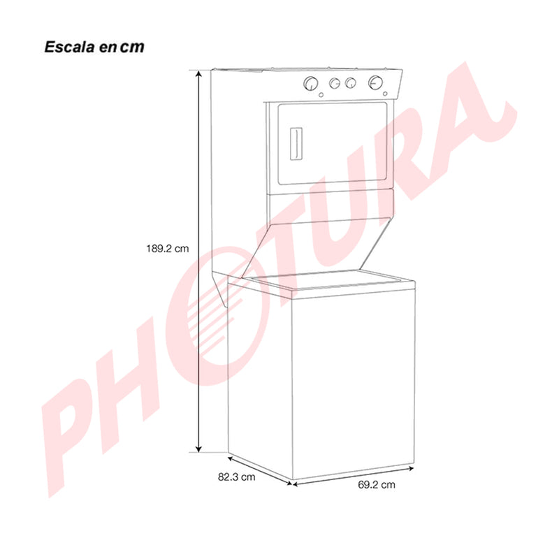 Whirlpool Centro de Lavado a Gas de 20kg | Blanco