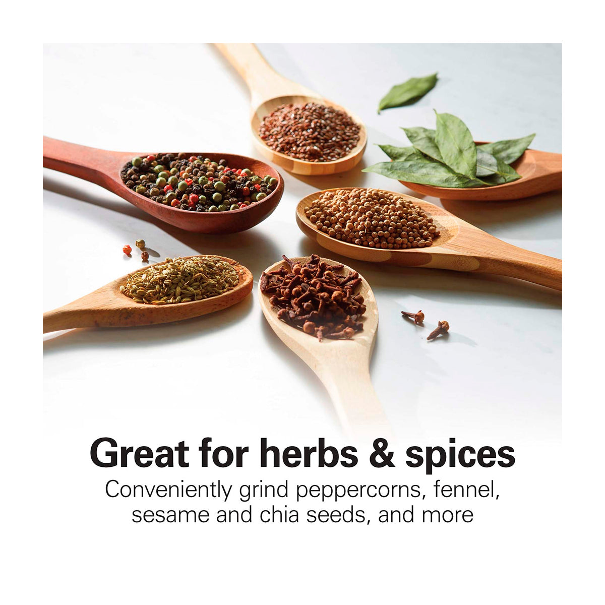 Hamilton Beach Fresh Grind Molino de Café | Camara Extraible | Cuchillas de Acero Inoxidable | Negro