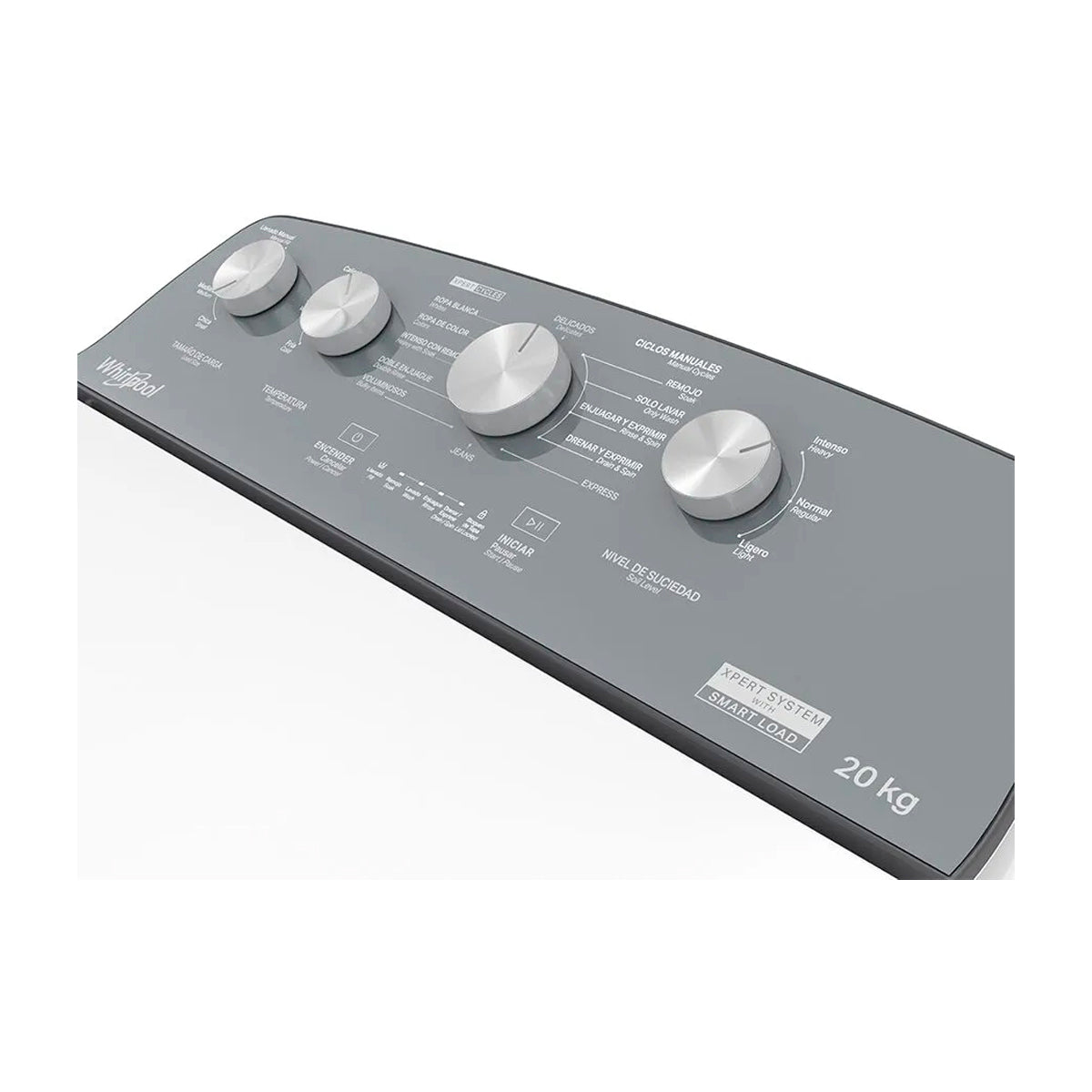 Whirlpool Lavadora Automática de Carga Superior | Xpert System | Smart Load | Agitador Double Action | 20kg