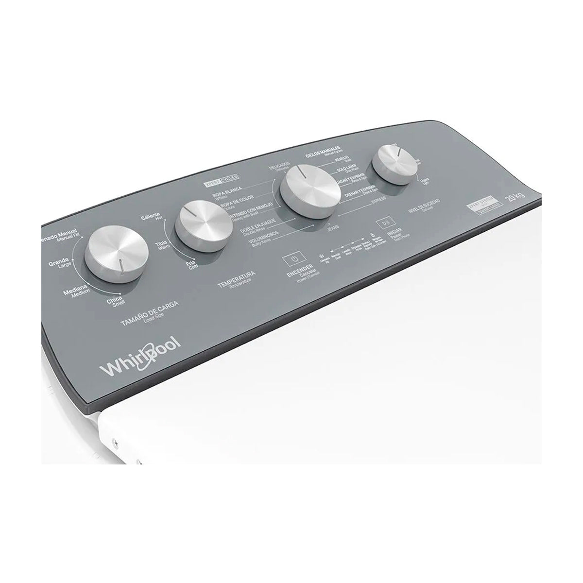 Whirlpool Lavadora Automática de Carga Superior | Xpert System | Smart Load | Agitador Double Action | 20kg