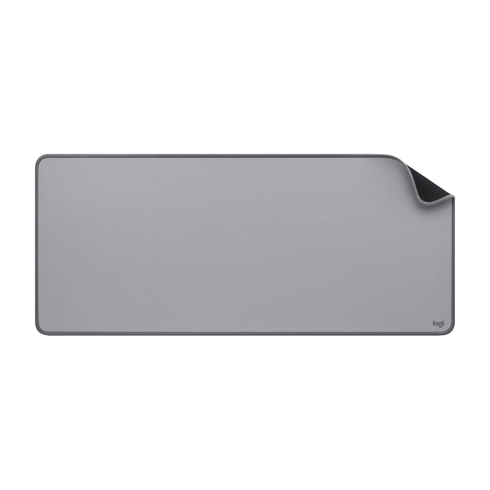 Logitech Desk Mat Alfombrilla para Escritorio | Antideslizante | Resistente a Salpicaduras | Gris