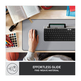 Logitech Desk Mat Alfombrilla para Escritorio | Antideslizante | Resistente a Salpicaduras | Gris