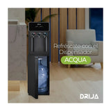 Drija Dispensador de Agua Fría/Caliente/Ambiente | Panel Táctil | Carga Inferior | Capacidad de 20L | Negro