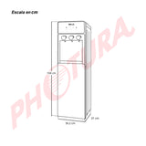 Drija Dispensador de Agua Fría/Caliente/Ambiente | Panel Táctil | Carga Inferior | Capacidad de 20L | Negro
