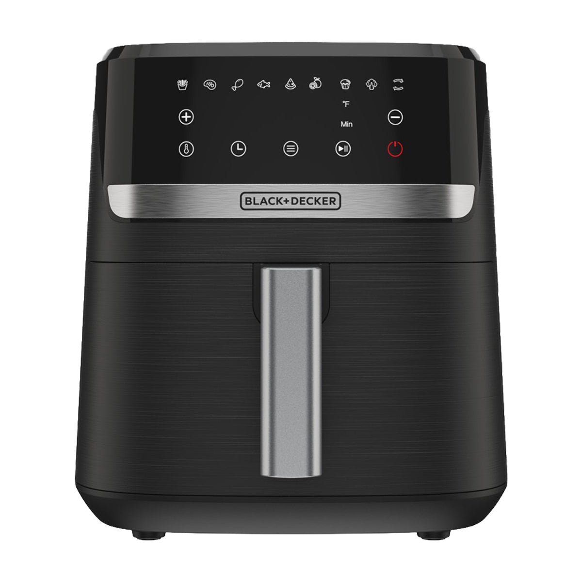 Black & Decker Freidora de Aire Digital | 5.5L | 9 Funciones | Control de Temperatura | Antiadherente | Negro