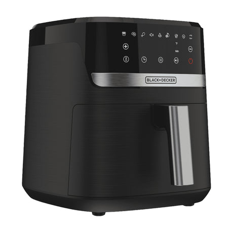 Black & Decker Freidora de Aire Digital | 5.5L | 9 Funciones | Control de Temperatura | Antiadherente | Negro