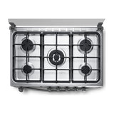 Indurama Estufa a Gas de Acero Inoxidable | Alcalá Quarzo Home | Quemador Ultra Rápido | Grill | TermoPrecisión | Tapa | 31" | 5 Quemadores | Gris