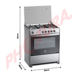 Indurama Estufa a Gas de Acero Inoxidable | Alcalá Quarzo Home | Quemador Ultra Rápido | Grill | TermoPrecisión | Tapa | 31" | 5 Quemadores | Gris