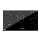 Drija Alemania 90 Eléctrico Estufa Empotrable Eléctrica de Vitrocerámica | 5 Quemadores | Control Táctil