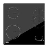 Drija Alemania 90 Eléctrico Estufa Empotrable Eléctrica de Vitrocerámica | 5 Quemadores | Control Táctil