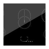 Drija Alemania 90 Eléctrico Estufa Empotrable Eléctrica de Vitrocerámica | 5 Quemadores | Control Táctil