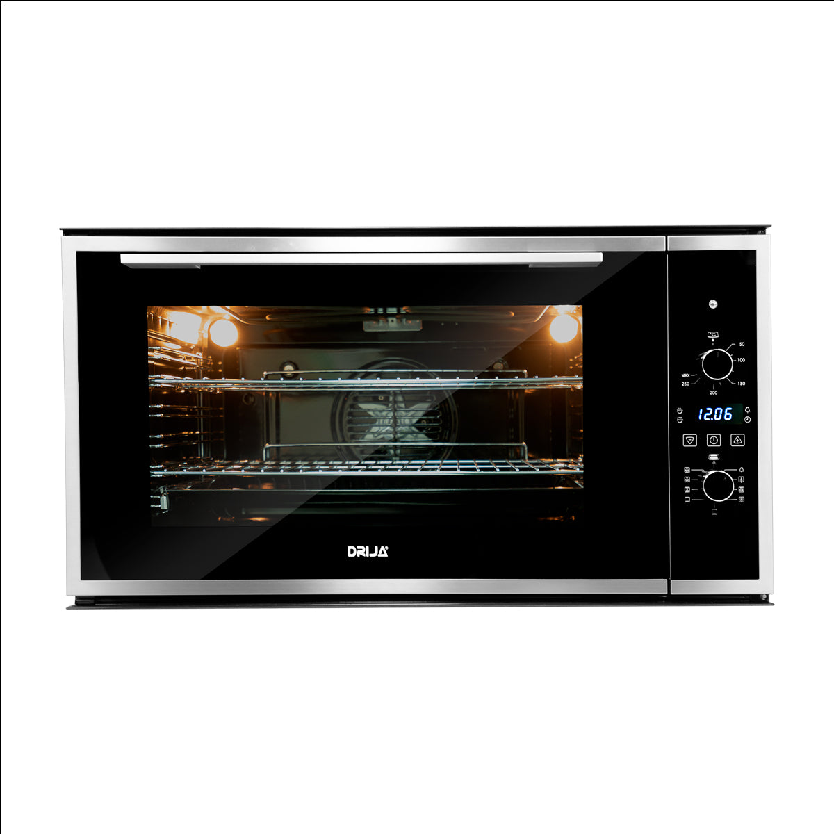 Drija América 90 Air Eléctrico Digital Horno Multifuncional Empotrable Eléctrico | Puerta de Triple Vidrio | 270°C