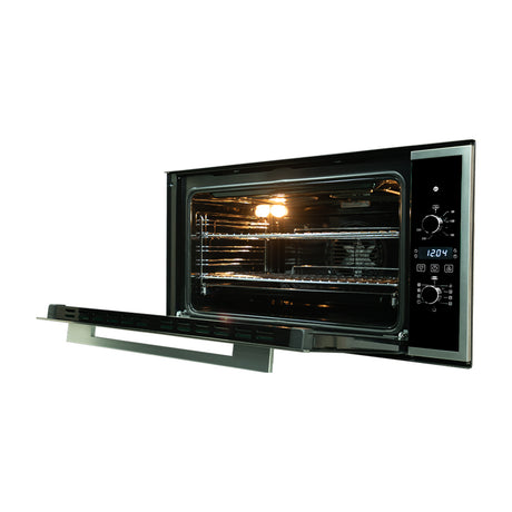 DRIJA América 90 Air Eléctrico Digital Horno Multifuncional Empotrable Eléctrico | Puerta de Triple Vidrio | 270°C