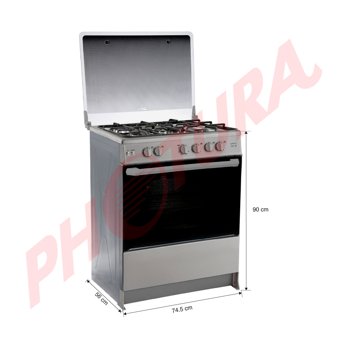 Sankey Estufa a Gas de Acero Inoxidable | Enc. Eléctrico | 30" | 5 Quemadores