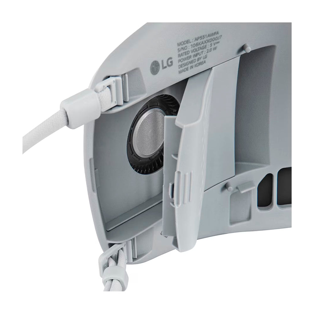 LG Puricare Purificador de Aire Facial | Dual Inverter | Filtro HEPA H13 | VoiceON | Bluetooth | Blanco