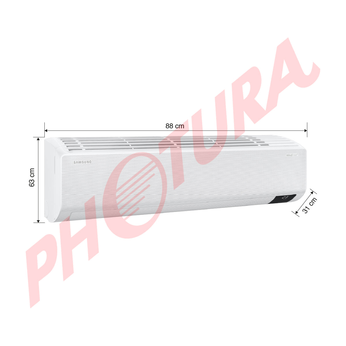 Samsung Aire Acondicionado Split Inverter 21,000 BTU | SEER 17 | Digital Inverter Boost | Wind Free Cooling | AI Auto Cooling | Hasta 77% de Ahorro | 220v