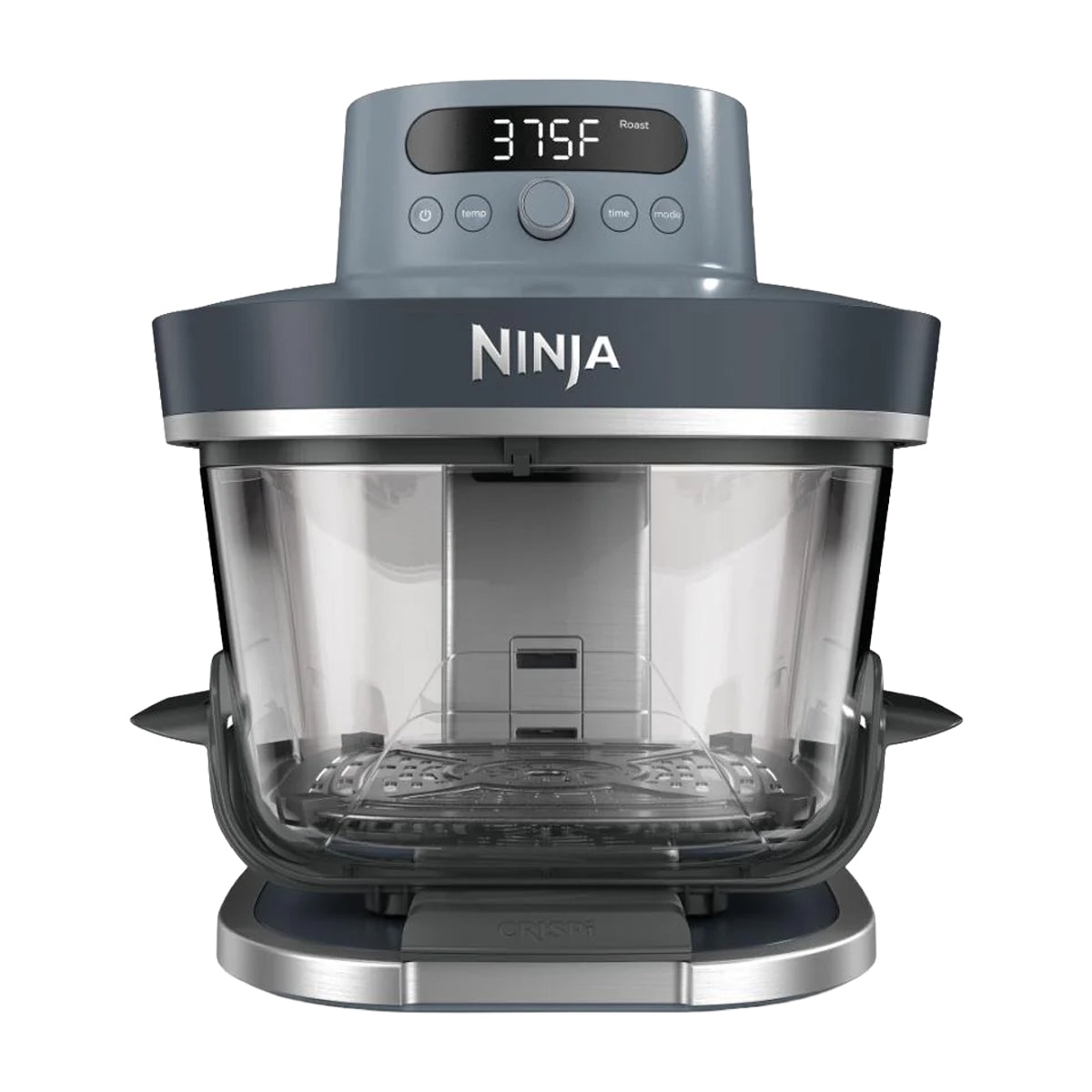 Ninja Crispi Pro Freidora de Aire Portátil De Vidrio 6-en-1 | PowerPod | Cristalería CleanCrisp | Hornea y Fríe | Cyberspace