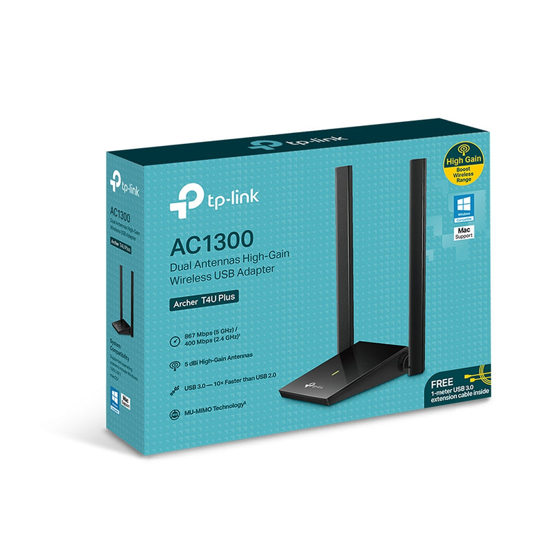 TP-Link Adaptador Inalámbrico USB WiFi | Doble Banda | MU-MIMO | Alta Ganancia | Hasta 1267Mbps