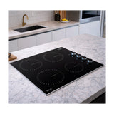 Drija Bari 60-A Estufa Empotrable Eléctrica de Vitrocerámica | 4 Quemadores | 9 Niveles de Temperatura