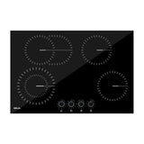 Drija Bari 76 Estufa Empotrable Eléctrica de Vitrocerámica | 4 Quemadores | 9 Niveles de Temperatura