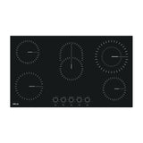 Drija Bari 90 Estufa Empotrable Eléctrica de Vitrocerámica | 5 Quemadores | 9 Niveles de Temperatura