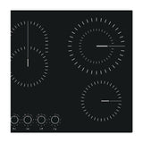 Drija Bari 90 Estufa Empotrable Eléctrica de Vitrocerámica | 5 Quemadores | 9 Niveles de Temperatura