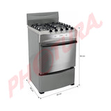 Sankey Estufa a Gas de Acero Inoxidable | Enc. Eléctrico | 24" | 4 Quemadores