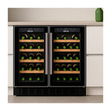 DRIJA Bere 20 Vinera Empotrable de Compresor Inverter de 20 Botellas | Rejillas de Madera Deslizables