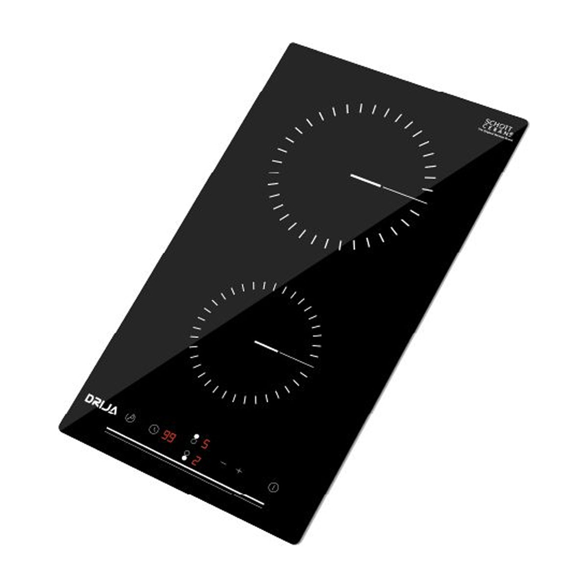 Drija Berlín 30 Estufa Empotrable Eléctrica de Vitrocerámica | 2 Quemadores | Control Táctil