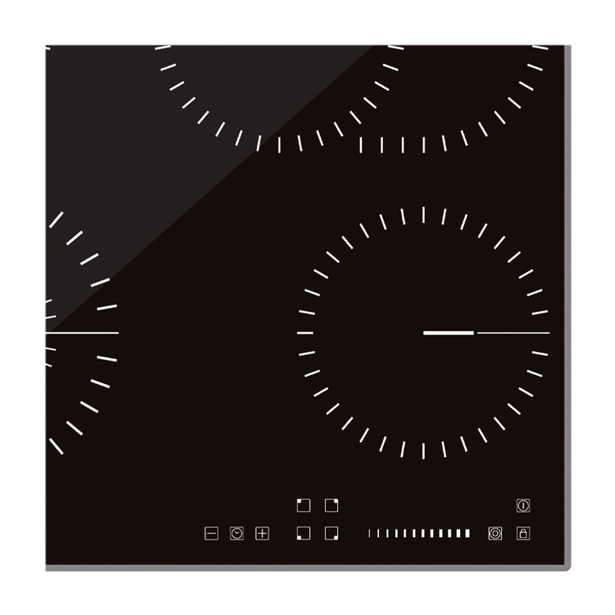 Drija Berlin 60 Eléctrico Estufa Empotrable Eléctrica de Vitrocerámica | 4 Quemadores | Control Táctil