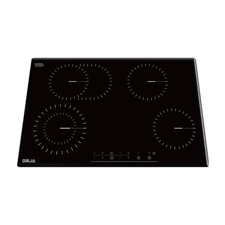 Drija Berlin 76 Eléctrico Estufa Empotrable Eléctrica de Vitrocerámica | 4 Quemadores | Control Táctil
