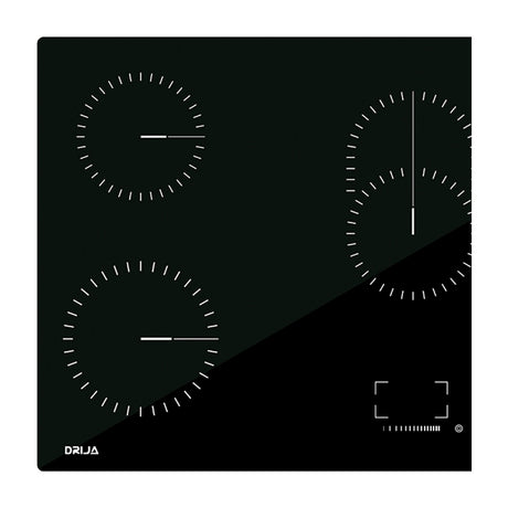 Drija Berlin 90 Eléctrico Estufa Empotrable Eléctrica de Vitrocerámica | 5 Quemadores | Control Táctil
