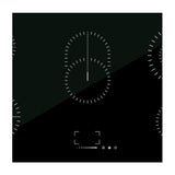 Drija Berlin 90 Eléctrico Estufa Empotrable Eléctrica de Vitrocerámica | 5 Quemadores | Control Táctil