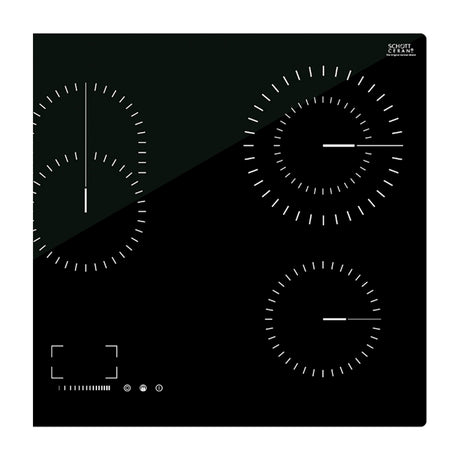 DRIJA Berlin 90 Estufa Empotrable Eléctrica de Vitrocerámica | 5 Quemadores | Control Táctil