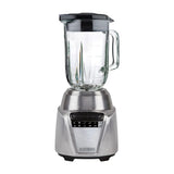 Black & Decker Ice Crush Licuadora de 8 Velocidades | Función de Pulso | Base Metálica | Jarra de Vidrio | 1.25L | 700W | Plateado