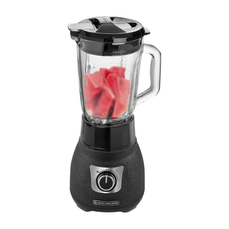 Black & Decker Cyclone Licuadora de 2 Velocidades | Tecnología Anti-Cavitación | Inteli-Fuse | Jarra de Vidrio | 1.5L | 1000W | Negro