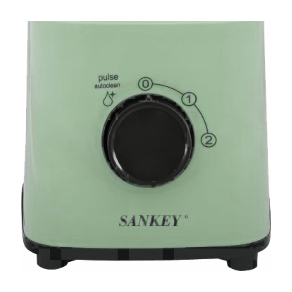 Sankey Licuadora de 2 Velocidades | Función de Pulso | Jarra de Vidrio | 1.5L | 500W | Verde