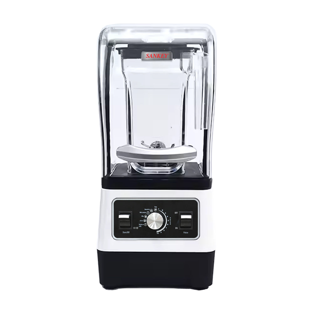 Sankey Licuadora de 10 Velocidades | Cubierta de Sonido | Función de Pulso | Jarra de Policarbonato | 2L | 1800W | Blanco