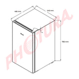 Drija Black-3 Refrigeradora Compacta de 1 Puerta | Bandejas de Vidrio | Control de Temperatura | 3.2p3 | Negro
