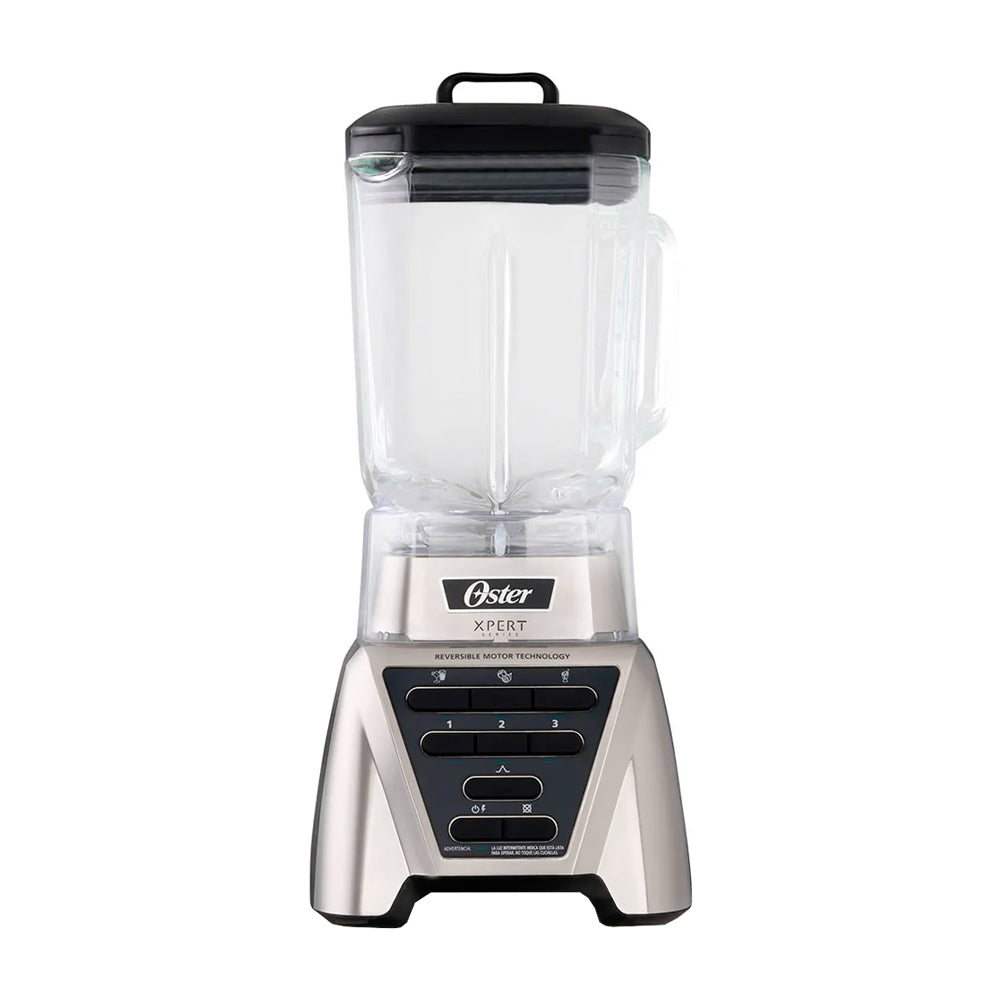 Oster BLST3AC2T Xpert Series Licuadora de 3 Velocidades | Programas Automáticos | Tritan | Pulso | Tecnología Reversible | All-Metal-Drive | 2L | 1500W | Plateado