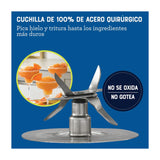 Oster BLST3AC2T Xpert Series Licuadora de 3 Velocidades | Programas Automáticos | Tritan | Pulso | Tecnología Reversible | All-Metal-Drive | 2L | 1500W | Plateado